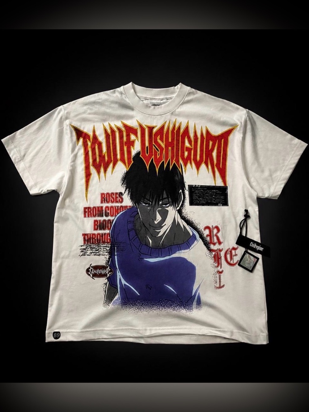 Civil Regime × Jujutsu Kaisen ‘Toji’ Tee - Size L - NWT